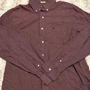 Dockers Men's Burgundy Checkered Shirt